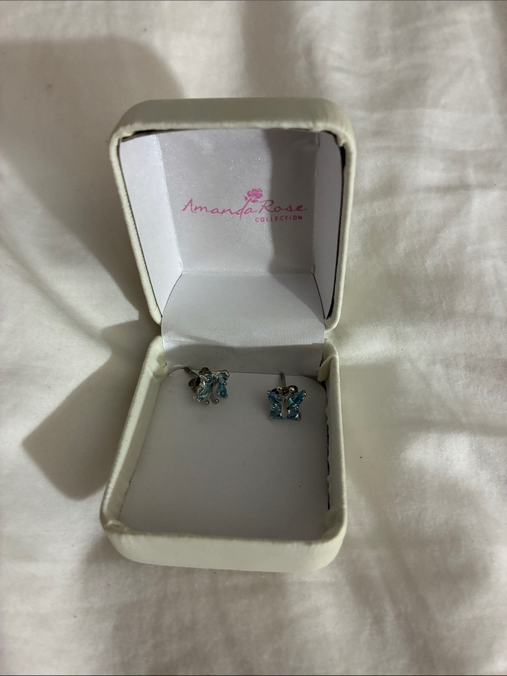 Amanda Rose Collection Butterfly Stud Earrings